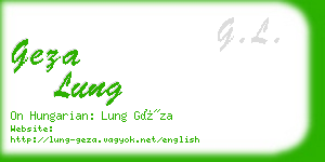 geza lung business card